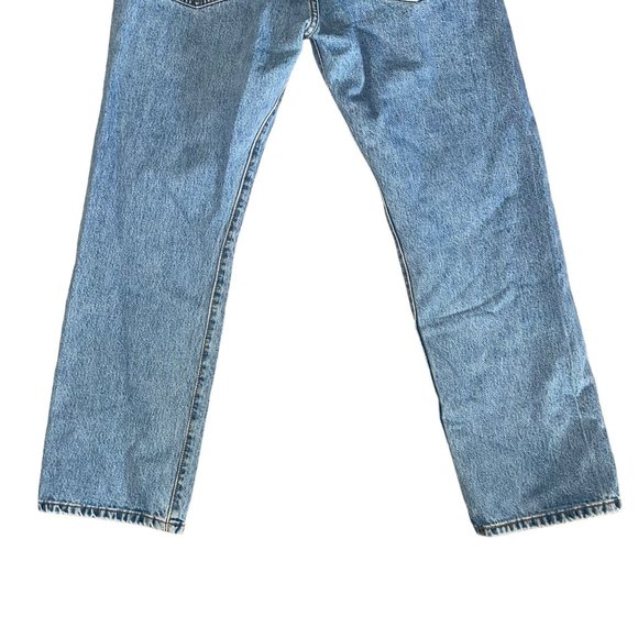 Levis 501 Mens 36 30 Button Fly Jeans Riveted Straight Leg Original Hem Denim - Picture 7 of 9